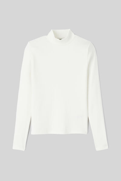 T-shirt col montant uni