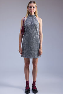 Robe courte à sequins