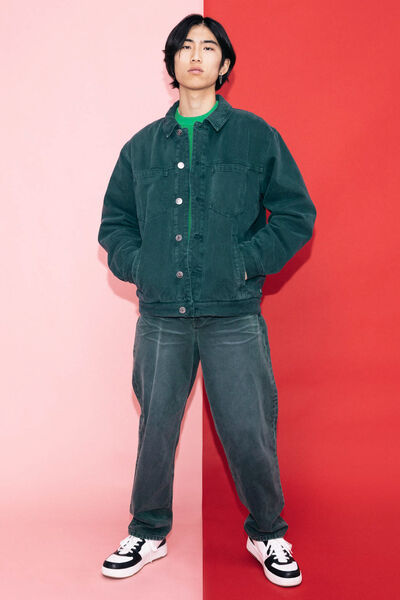 Veste en jean matelassé oversize