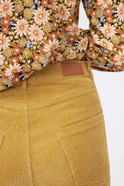 Pantalon mom velours en coton iab