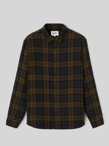 Chemise &agrave; carreaux en gaze de coton