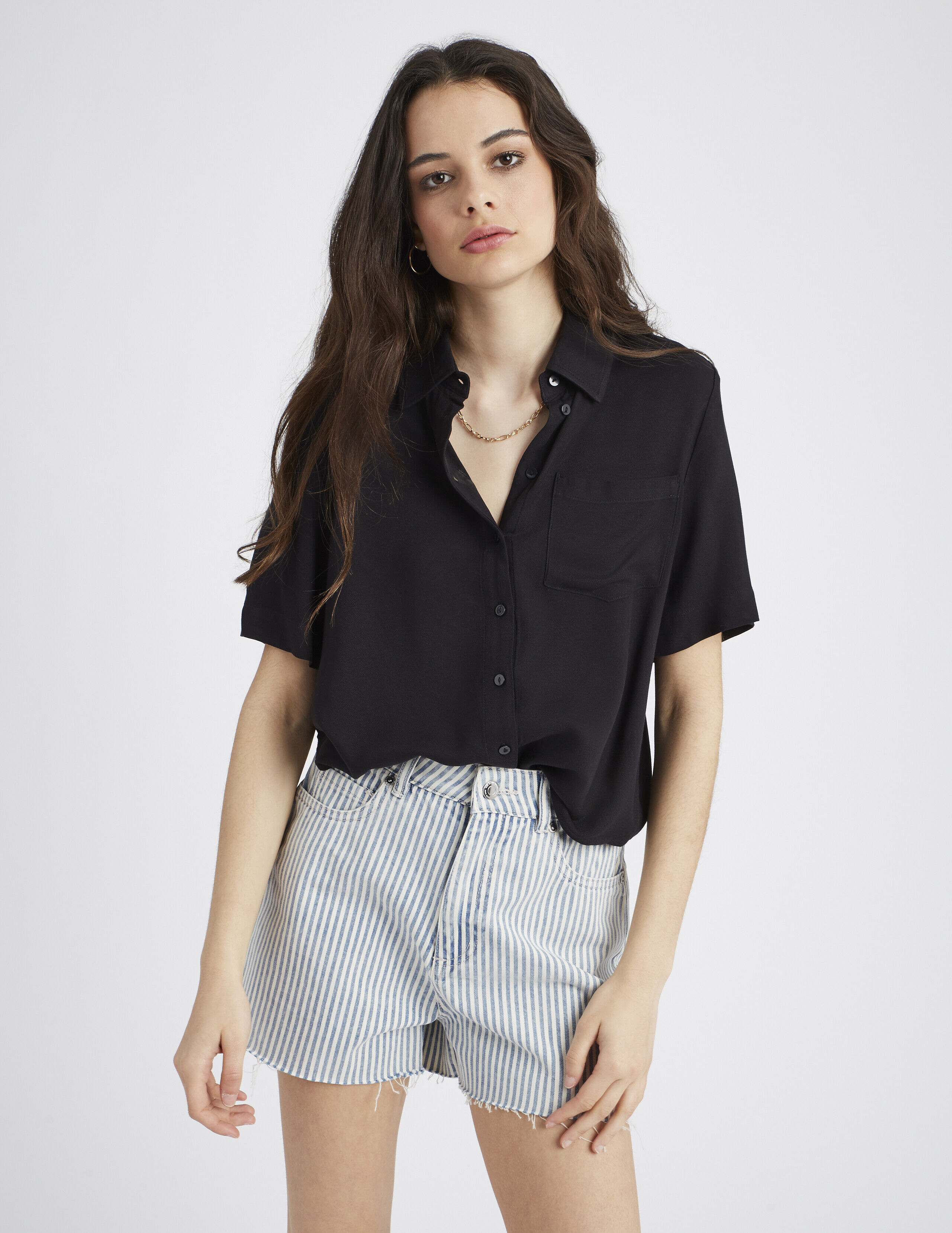 Chemise discount molletonnée femme