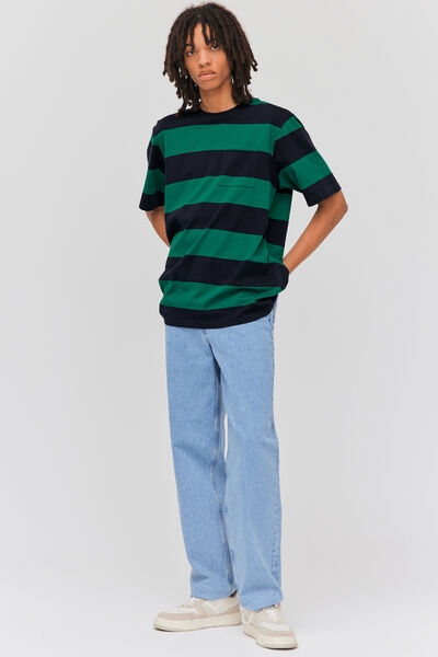 T-shirt maxi rayures avec poche