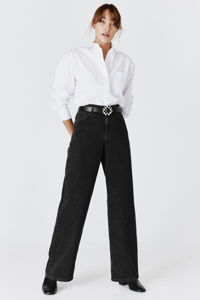 Ceinture avec boucle fantaisie damier
