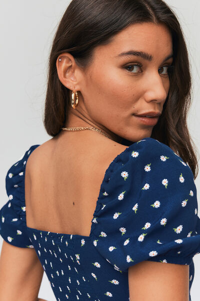 Blouse à imprimé fleuri