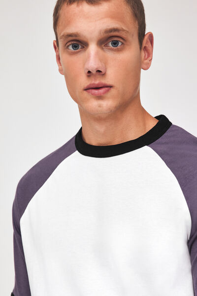 T-shirt raglan colorblock