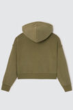 Sweat court zippé à capuche