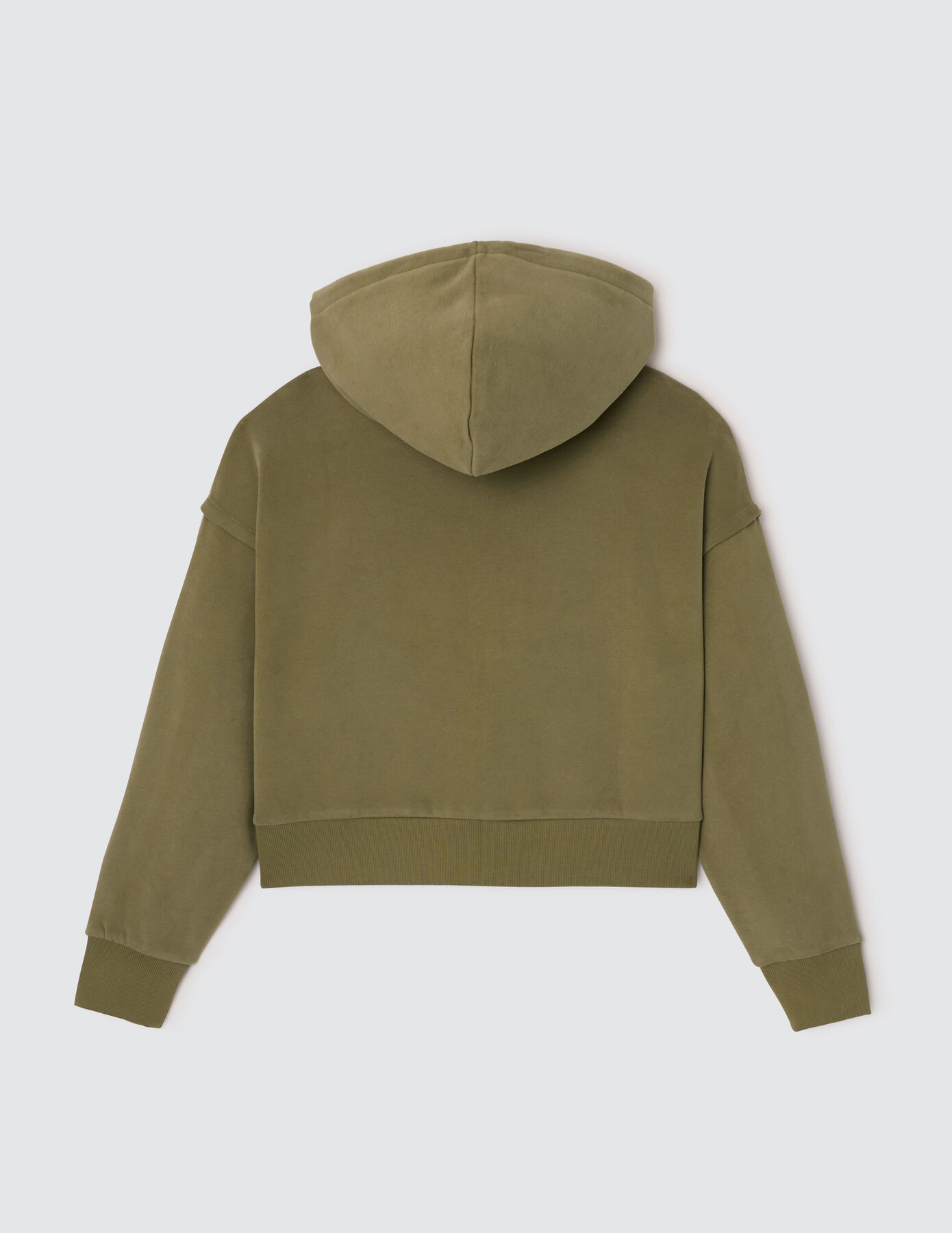 Sweat court zippé à capuche