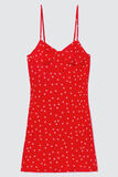 Robe satin imprimée