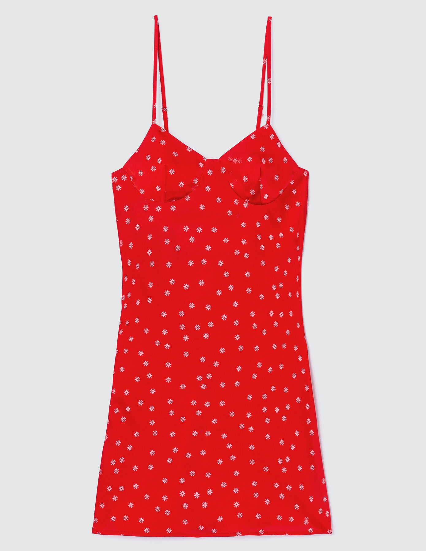 Robe satin imprimée