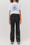 Pantalon en tissu enduit
