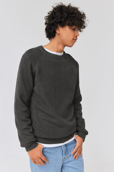 Pull raglan coton uni
