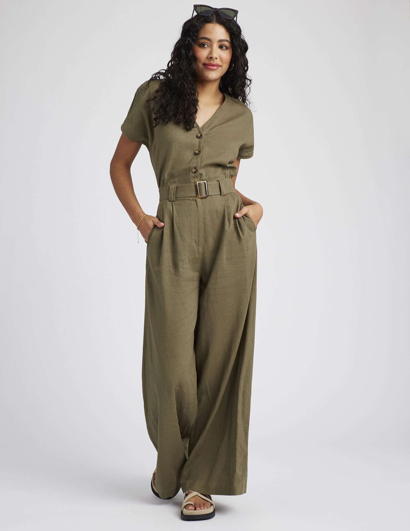 Combinaison pantalon lin