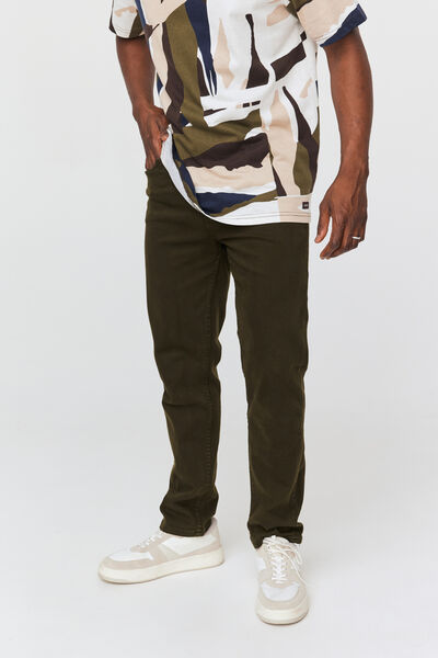 Jean straight de couleur
