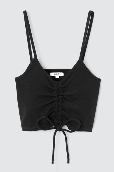 Top avec cordon de serrage