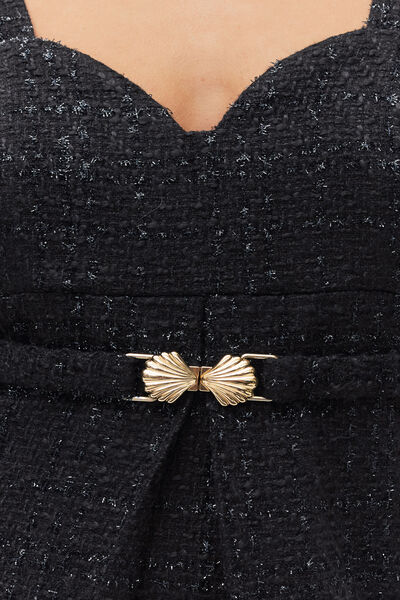 Robe chasuble en tweed