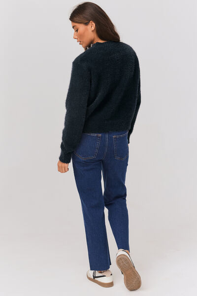 Pull maille col rond