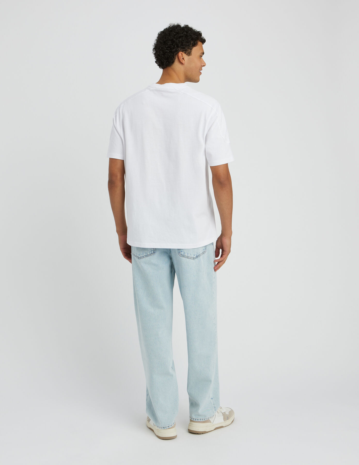 Jean loose bleach
