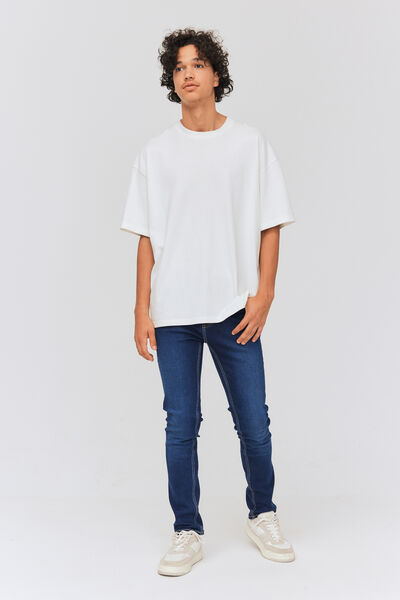Jean slim basique stone foncé