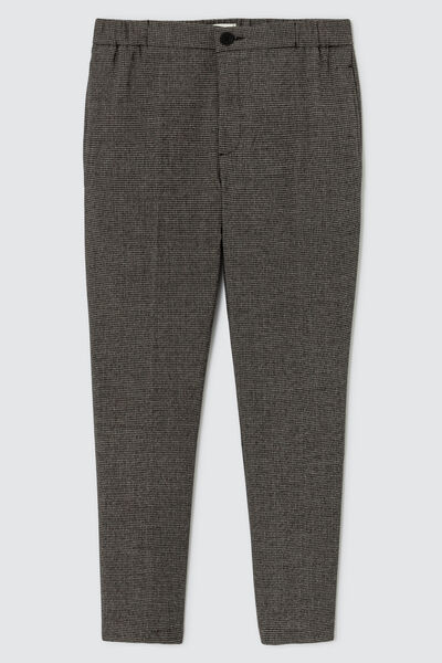 Pantalon city à carreaux