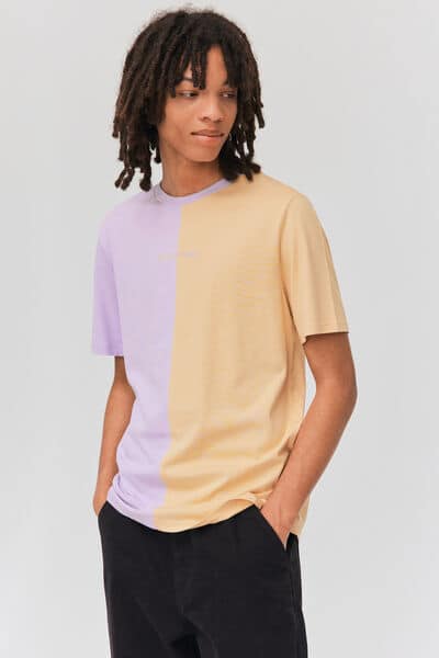 T-shirt colorblock brodé