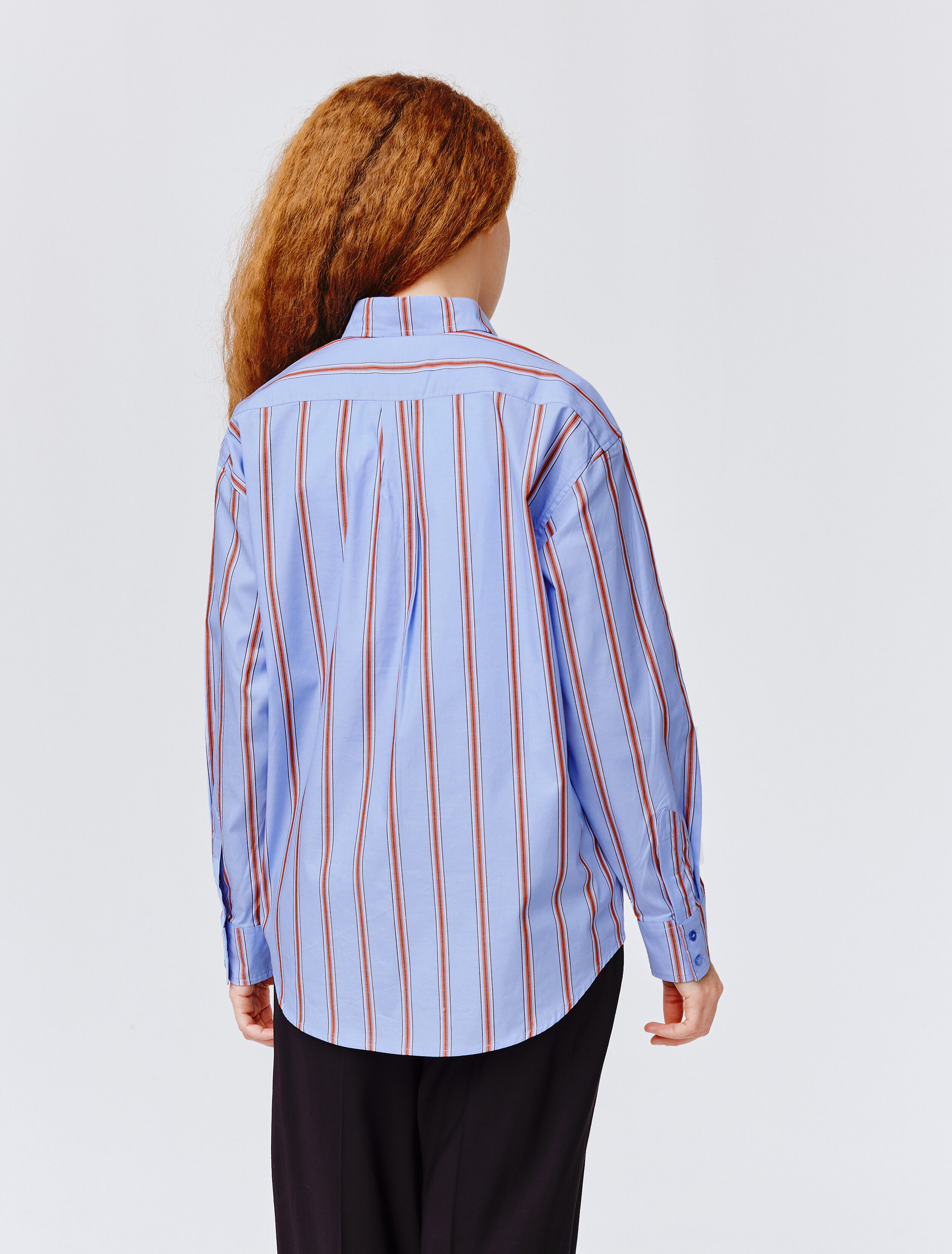 Chemise rayures Bleu clair BZB