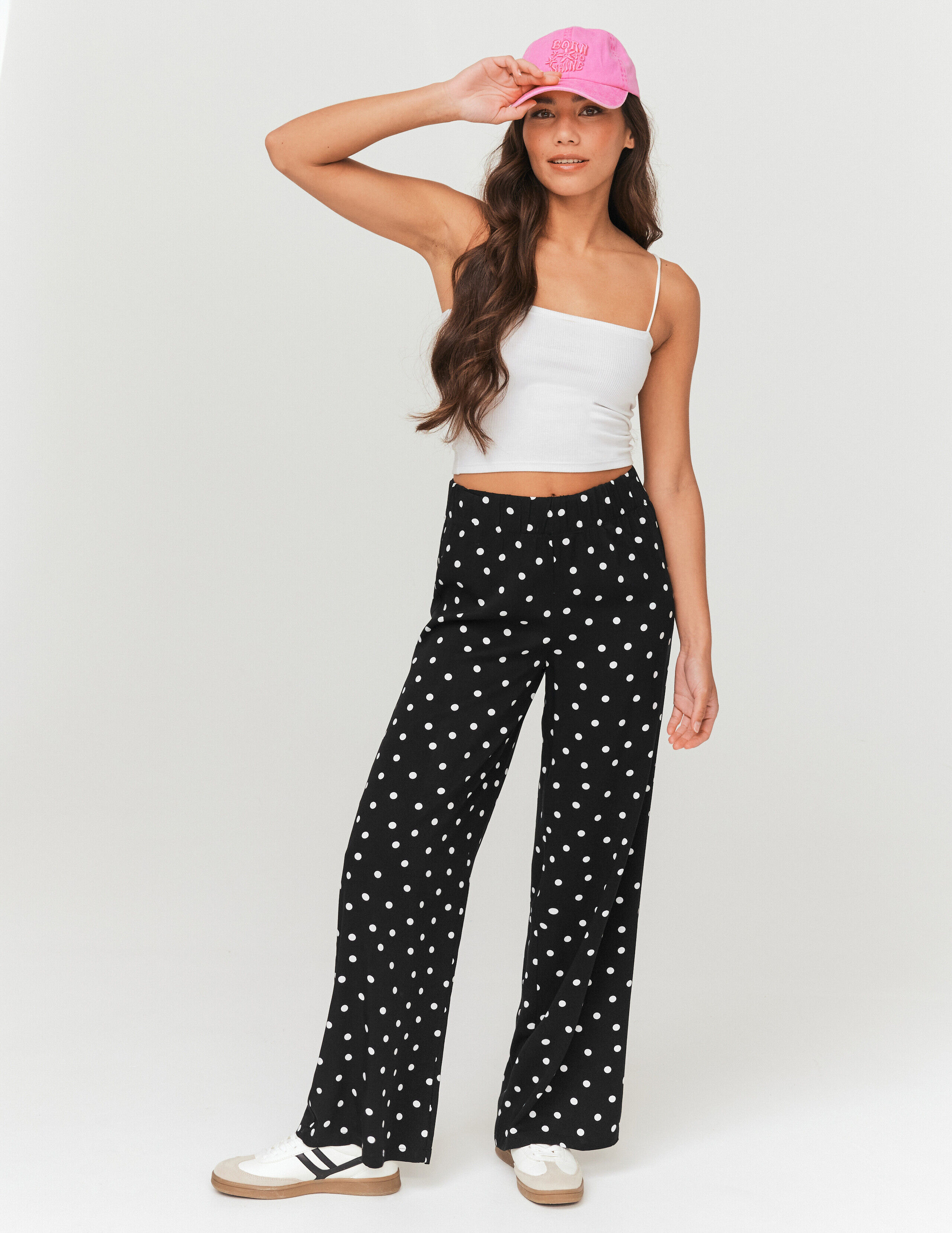 Pantalon a pois femme deals