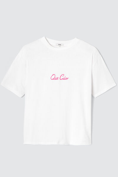 T-shirt brodé Que Calor