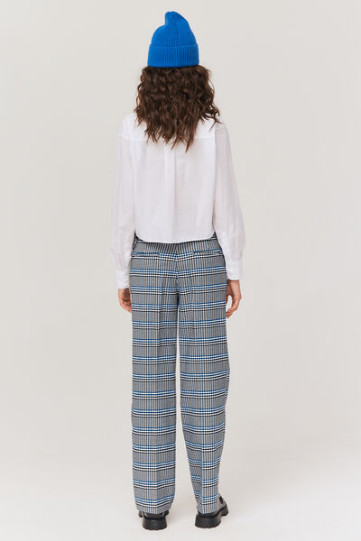 Pantalon carreaux avec chaine