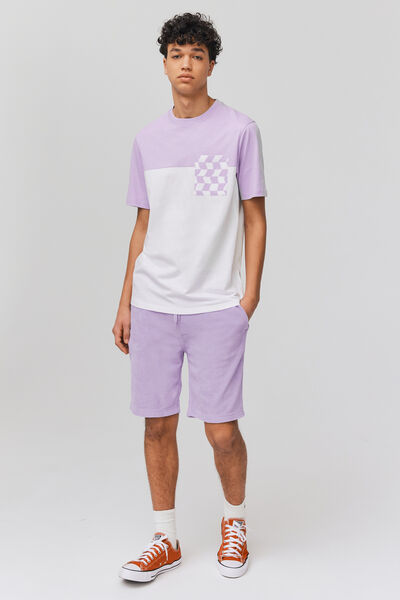 T-shirt poche printé