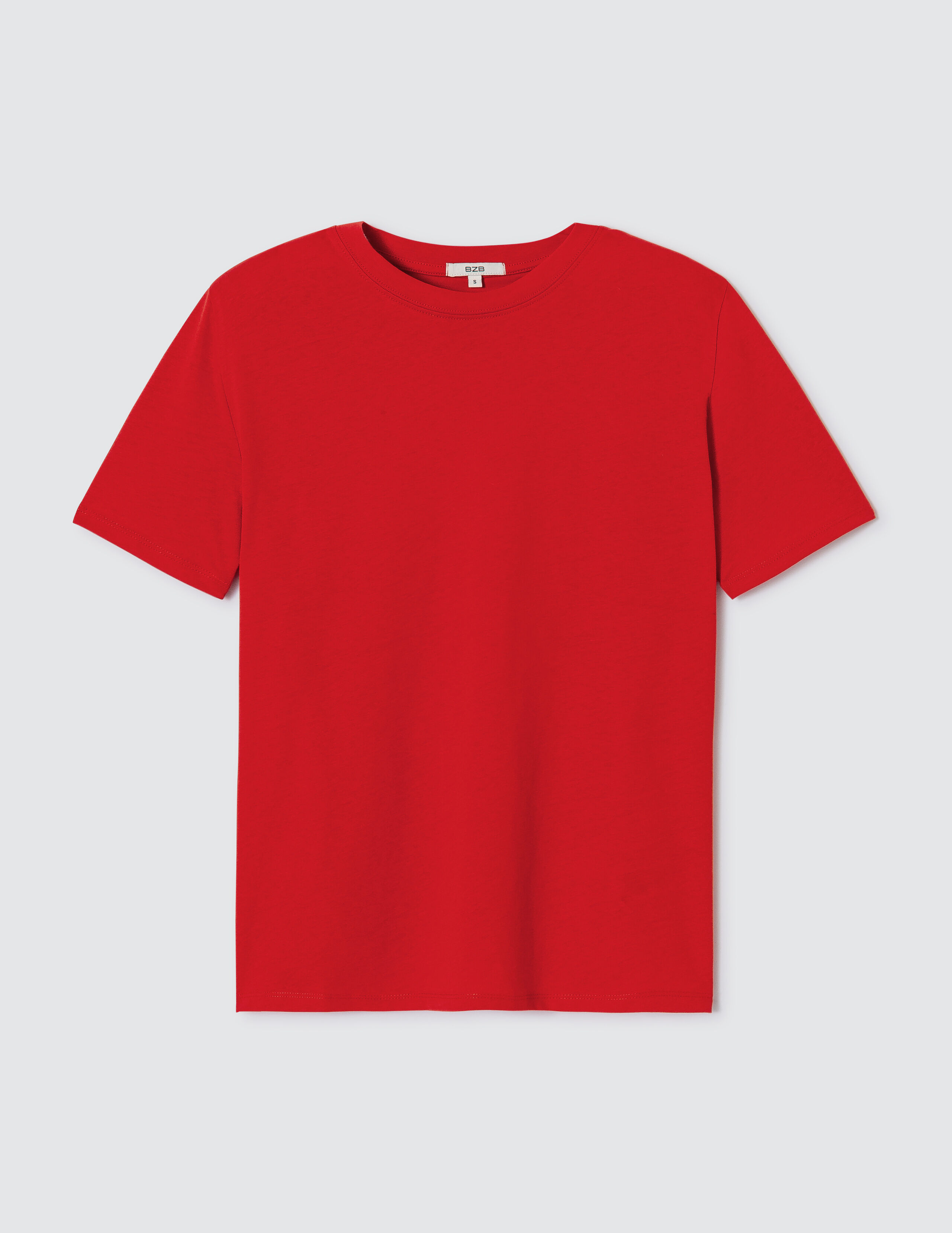 T shirt basique uni Rouge BZB