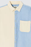 Surchemise en velours  colorblock