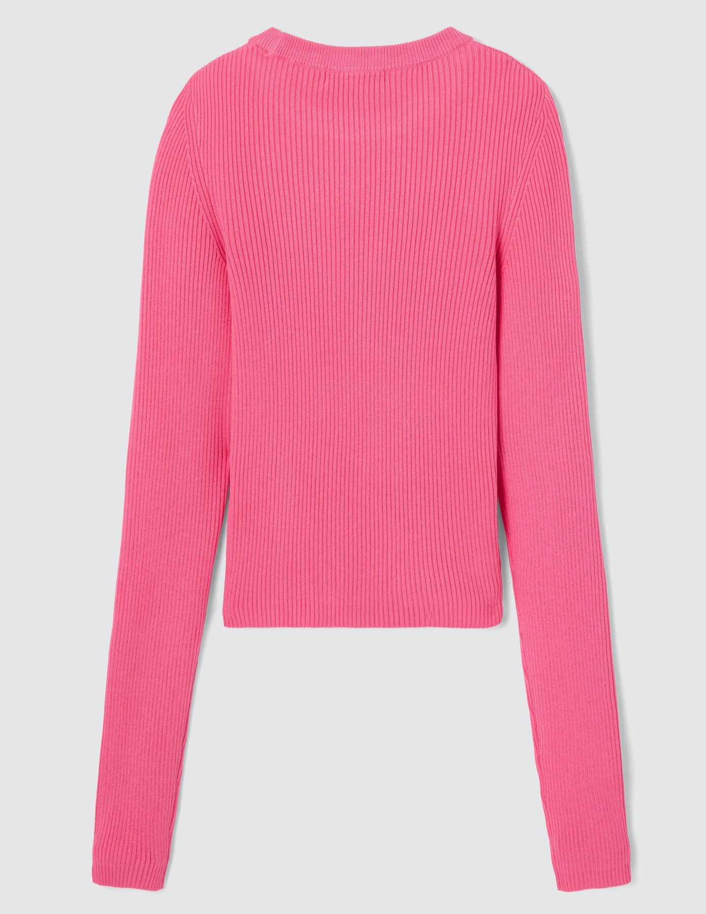 Pull côtelé uni
