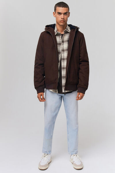 Blouson chaud uni canvas