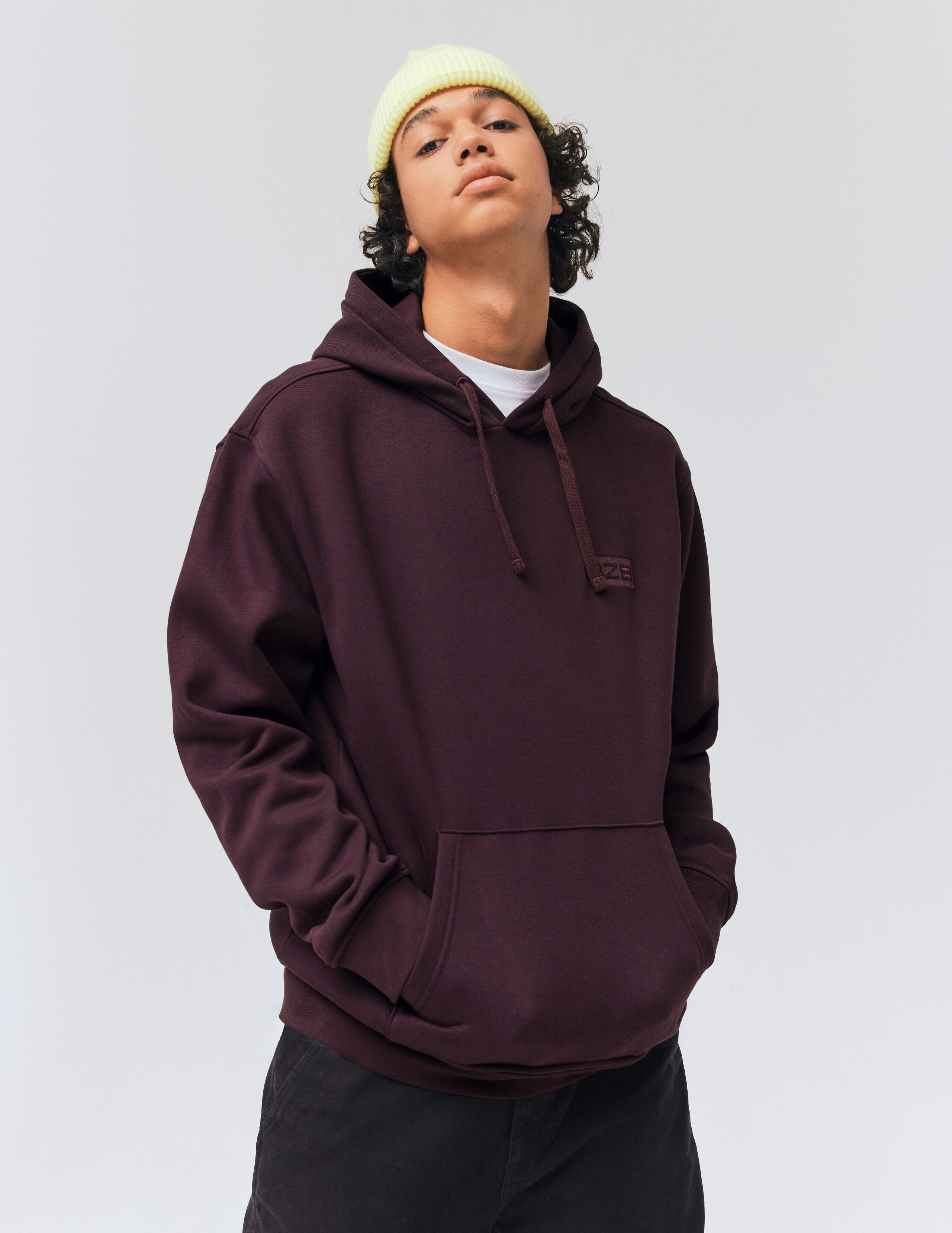 Sweat a capuche hotsell violet homme