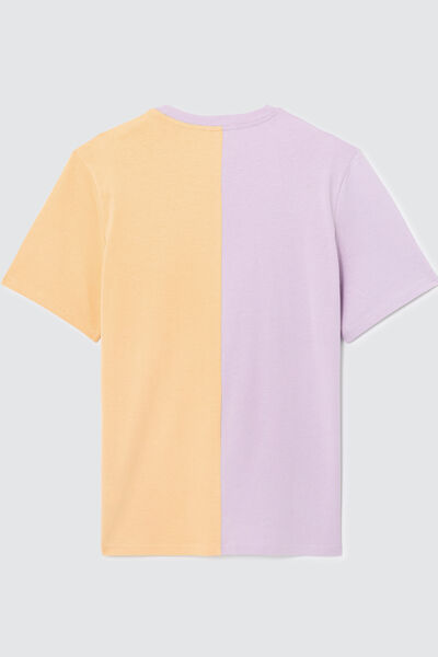 T-shirt colorblock brodé