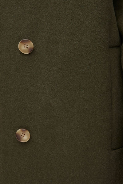 Manteau long en laine