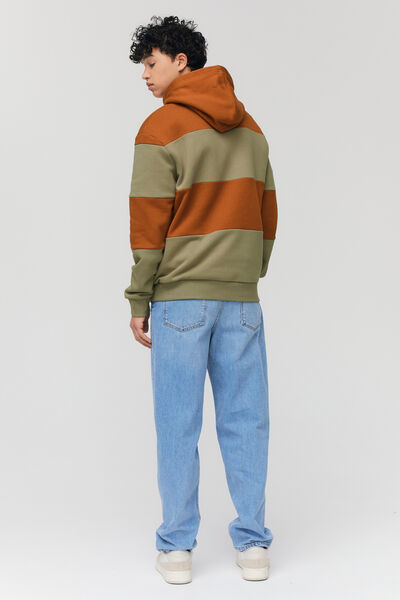 Sweatshirt maxi rayures