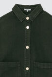 Veste en jean boutons dorés