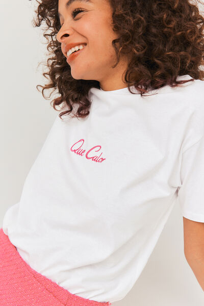 T-shirt brodé Que Calor