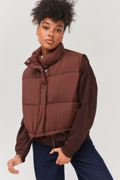 Doudoune sans manches rembourrage recycl&eacute;