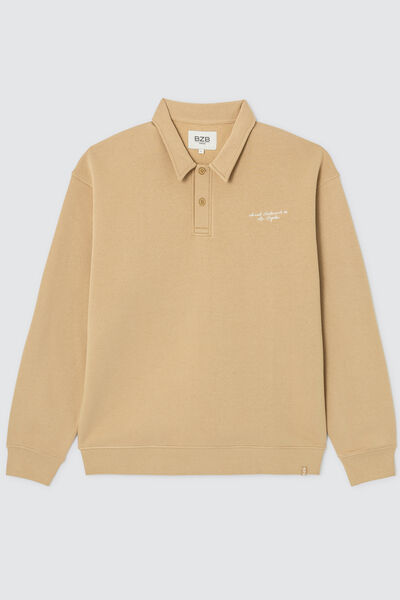 Sweatshirt avec col polo