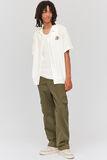 Chemise manches courtes brodée poitrine