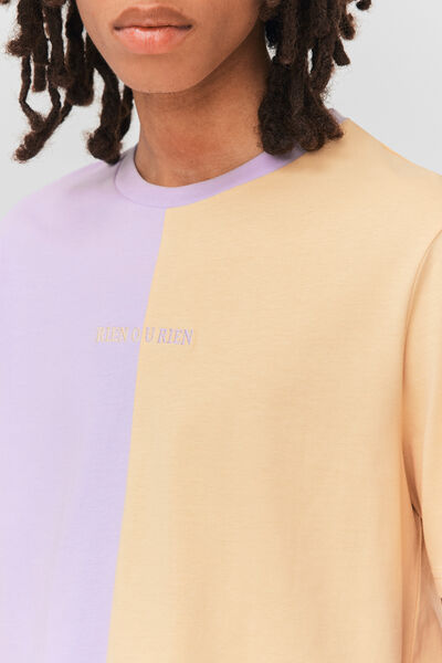 T-shirt colorblock brodé