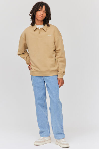 Sweatshirt avec col polo