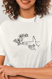 T-shirt brodé