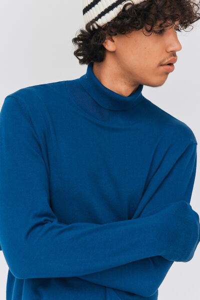 Pull col roulé