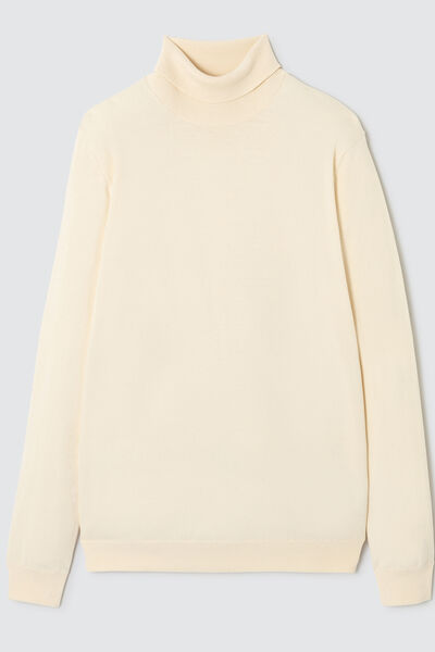 Pull col roulé