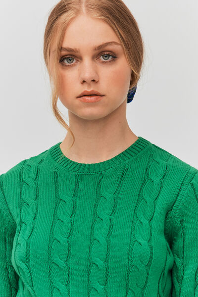 Pull torsadé uni