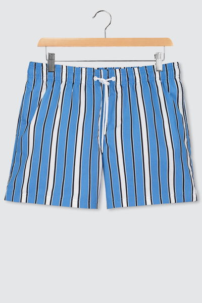 Short de bain mi-long rayures